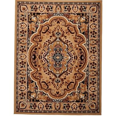 TAPISO Tapis Salon Poils Courts ATLAS Marron Noir Ornemental Polypropylène Intérieur 160x230 cm Marron - Publicité TAPISO Tapis Salon Poils Courts ATLAS Marron Noir Ornemental Polypropylène Intérieur 160x230 cm Marron - Publicité