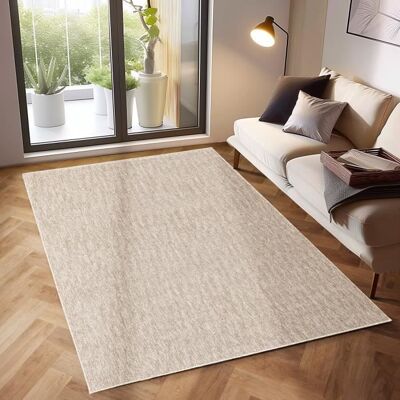 Tapis Salon Moderne - Amandine - Crème - 240 x 340 cm - 100% Polypropylène - Simpex Beige - Publicité Tapis Salon Moderne - Amandine - Crème - 240 x 340 cm - 100% Polypropylène - Simpex Beige - Publicité