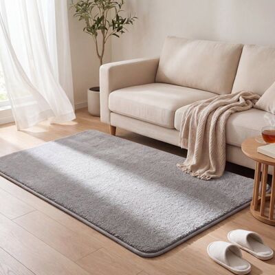 VOUNOT® Tapis de salon poils ras doux antiderapant 120x160cm uni gris Gris - Publicité VOUNOT® Tapis de salon poils ras doux antiderapant 120x160cm uni gris Gris - Publicité