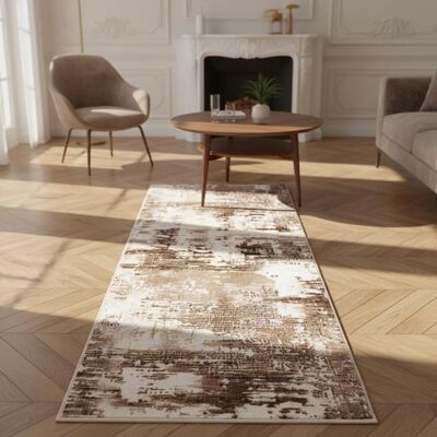FLOORDIREKT Tapis couloir Ravena pour sublimer vos espaces Marron 80 x 50 cm Marron - Publicité FLOORDIREKT Tapis couloir Ravena pour sublimer vos espaces Marron 80 x 50 cm Marron - Publicité