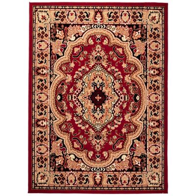 TAPISO Tapis Salon Chambre ATLAS Rouge Noir Beige Médaillon Polypropylène Intérieur 180x250 cm Rouge - Publicité TAPISO Tapis Salon Chambre ATLAS Rouge Noir Beige Médaillon Polypropylène Intérieur 180x250 cm Rouge - Publicité