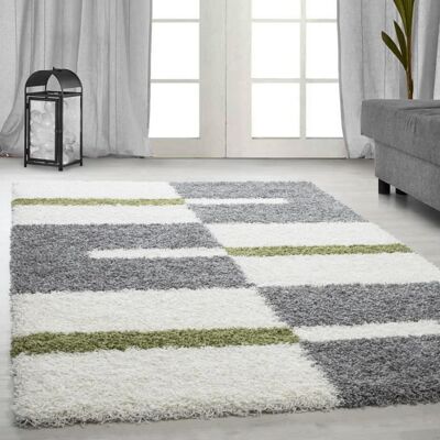 Tapis Shaggy Salon - BRIGITTE - Vert - 200 x 290 cm - 100% Polypropylène - SIMPEX Vert - Publicité Tapis Shaggy Salon - BRIGITTE - Vert - 200 x 290 cm - 100% Polypropylène - SIMPEX Vert - Publicité