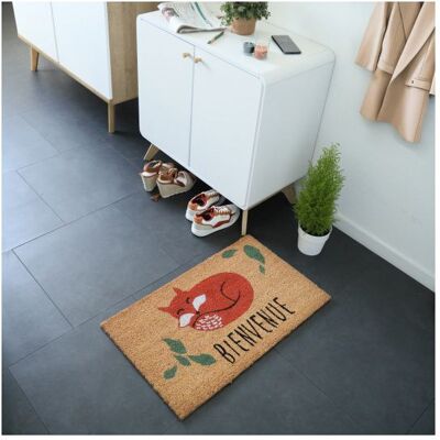 DECOWEB Paillasson Coco 45 x 75 cm - Renard - Publicité DECOWEB Paillasson Coco 45 x 75 cm - Renard - Publicité