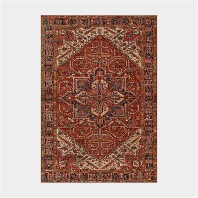 DECOWEB Tapis doux à motif oriental - Mina - Rouge - 160 x 230 cm Rouge - Publicité DECOWEB Tapis doux à motif oriental - Mina - Rouge - 160 x 230 cm Rouge - Publicité