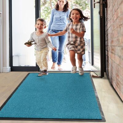 KARAT Tapis antidérapant très absorbant Monochrom Turquoise 90 x 150 cm Bleu - Publicité KARAT Tapis antidérapant très absorbant Monochrom Turquoise 90 x 150 cm Bleu - Publicité