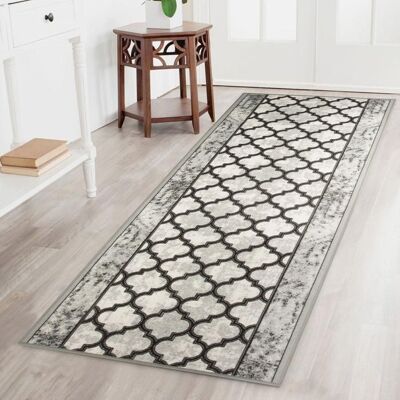 KARAT Tapis de couloir Limbrick 80 x 150 cm Gris - Publicité KARAT Tapis de couloir Limbrick 80 x 150 cm Gris - Publicité
