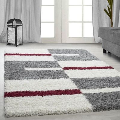 Tapis Shaggy Salon - SIMPEX - BRIGITTE - Rouge - 200 x 290 cm - 100% Polypropylène Rouge - Publicité Tapis Shaggy Salon - SIMPEX - BRIGITTE - Rouge - 200 x 290 cm - 100% Polypropylène Rouge - Publicité