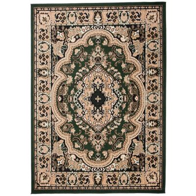 TAPISO Tapis Salon Poils Courts ATLAS Vert Beige Ornemental Polypropylène Intérieur 120x170 cm Vert - Publicité TAPISO Tapis Salon Poils Courts ATLAS Vert Beige Ornemental Polypropylène Intérieur 120x170 cm Vert - Publicité
