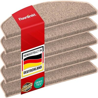 FLOORDIREKT x15 Tapis de marche demi-circulaires London Pro - Beige Beige - Publicité FLOORDIREKT x15 Tapis de marche demi-circulaires London Pro - Beige Beige - Publicité