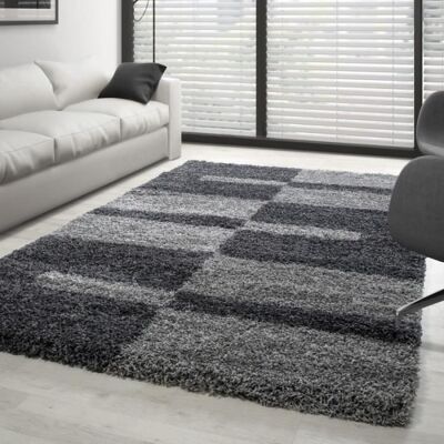 AYYILDIZ Tapis Shaggy - Gala - Gris-Gris Clair - 160x230 cm - Pile Longue - Intérieur Beige - Publicité AYYILDIZ Tapis Shaggy - Gala - Gris-Gris Clair - 160x230 cm - Pile Longue - Intérieur Beige - Publicité