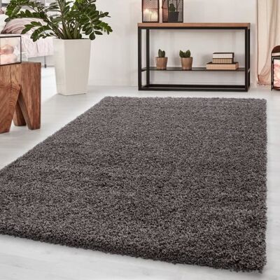 Tapis Salon Shaggy - Laetitia - Taupe - 200 x 290 cm - 100% Polypropylène - SIMPEX - Publicité Tapis Salon Shaggy - Laetitia - Taupe - 200 x 290 cm - 100% Polypropylène - SIMPEX - Publicité