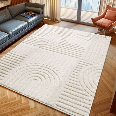 Ayyildiz Tapis modernes design Crème 60 x 110 cm poils longs style bohème scandinave de salon dos en jute Beige - Publicité Ayyildiz Tapis modernes design Crème 60 x 110 cm poils longs style bohème scandinave de salon dos en jute Beige - Publicité