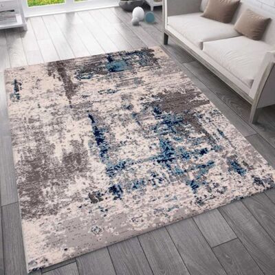 Tapis - VIMODA - Vintage - Bleu - 80x150 cm - Antistatique - Résistant Bleu - Publicité Tapis - VIMODA - Vintage - Bleu - 80x150 cm - Antistatique - Résistant Bleu - Publicité