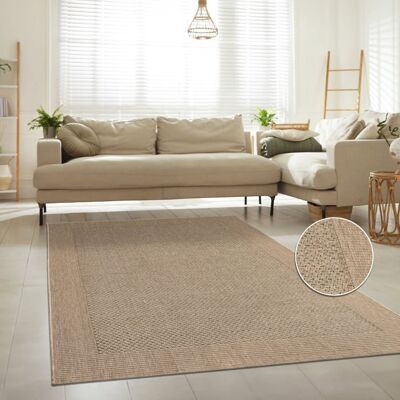 Tapis intérieur-extérieur - Paco Home - 240x340 cm - Beige - Résistant à leau - Résistant aux UV - Facile dentretien Beige - Publicité Tapis intérieur-extérieur - Paco Home - 240x340 cm - Beige - Résistant à leau - Résistant aux UV - Facile dentretien Beige - Publicité