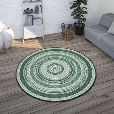 Paco Home Tapis Intérieur & Extérieur Balcon Terrasse Tapis Cuisine Tapis Jardin Moderne Vert 120 cm rond Vert 4 Vert - Publicité Paco Home Tapis Intérieur & Extérieur Balcon Terrasse Tapis Cuisine Tapis Jardin Moderne Vert 120 cm rond Vert 4 Vert - Publicité