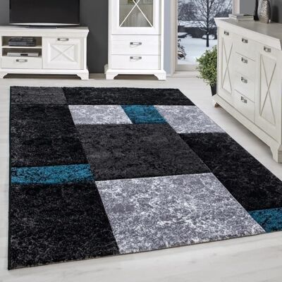 Tapis à poil court Simpex AWAI Salon Design à carreaux - Tapis - Publicité Tapis à poil court Simpex AWAI Salon Design à carreaux - Tapis - Publicité