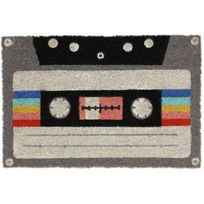Relaxdays Tapis d'Entrée - Design Rétro Cassette 60x40cm - Publicité Relaxdays Tapis d'Entrée - Design Rétro Cassette 60x40cm - Publicité