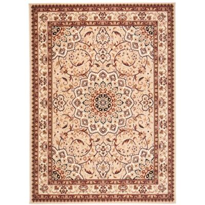 TAPISO Tapis Salon Poils Courts ATLAS Beige Clair Marron Rosace Polypropylène Intérieur 200x300 cm Beige - Publicité TAPISO Tapis Salon Poils Courts ATLAS Beige Clair Marron Rosace Polypropylène Intérieur 200x300 cm Beige - Publicité