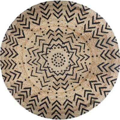 Tapis rond jute motif Livin diamètre 120 cm Atmosphera - Tapis rond jute motif 1 D120 cm - Tapis rond jute motif 1 D120 cm - Marron - Publicité Tapis rond jute motif Livin diamètre 120 cm Atmosphera - Tapis rond jute motif 1 D120 cm - Tapis rond jute motif 1 D120 cm - Marron - Publicité