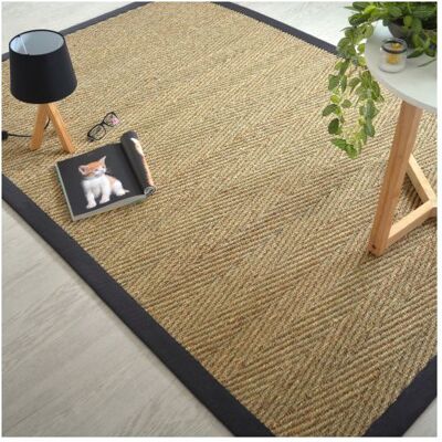 Decoweb - Assam - jonc de mer - chevron - rug - Publicité Decoweb - Assam - jonc de mer - chevron - rug - Publicité