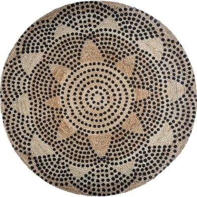 Tapis rond jute motif Livin diamètre 120 cm Atmosphera - Tapis rond jute motif 2 D120 cm - Tapis rond jute motif 2 D120 cm - Marron - Publicité Tapis rond jute motif Livin diamètre 120 cm Atmosphera - Tapis rond jute motif 2 D120 cm - Tapis rond jute motif 2 D120 cm - Marron - Publicité