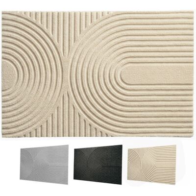 FLOORDIREKT Paillasson Circa antisaleté style Boho ondulé Beige 40 x 60 cm Beige - Publicité FLOORDIREKT Paillasson Circa antisaleté style Boho ondulé Beige 40 x 60 cm Beige - Publicité