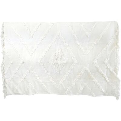 LINNEA Tapis de salon 120x170 cm FAUCON motif tufté écru Blanc - Publicité LINNEA Tapis de salon 120x170 cm FAUCON motif tufté écru Blanc - Publicité