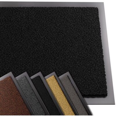 VOUNOT® Tapis de porte paillasson dentrée 40x60cm noir - antidérapant antipoussière imperméable lavable Noir - Publicité VOUNOT® Tapis de porte paillasson dentrée 40x60cm noir - antidérapant antipoussière imperméable lavable Noir - Publicité