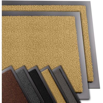 VOUNOT® Lot de 2 Tapis de porte paillasson dentrée 40x60cm beige - antidérapant antipoussière imperméable lavable Beige - Publicité VOUNOT® Lot de 2 Tapis de porte paillasson dentrée 40x60cm beige - antidérapant antipoussière imperméable lavable Beige - Publicité