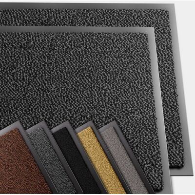 VOUNOT® Lot de 2 Tapis de porte paillasson dentrée 60x90cm gris noir - antidérapant antipoussière imperméable lavable Gris - Publicité VOUNOT® Lot de 2 Tapis de porte paillasson dentrée 60x90cm gris noir - antidérapant antipoussière imperméable lavable Gris - Publicité