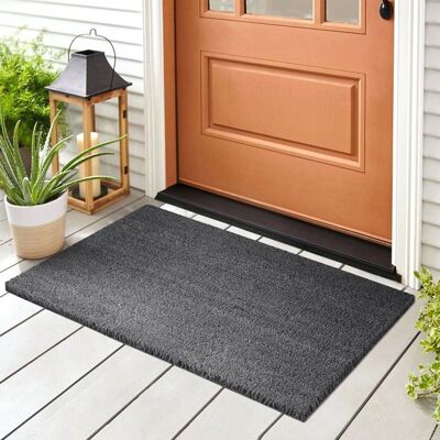 FLOORDIREKT Paillasson en Fibres de Noix de Coco Gris 24 mm 50 x 80 cm Gris - Publicité FLOORDIREKT Paillasson en Fibres de Noix de Coco Gris 24 mm 50 x 80 cm Gris - Publicité