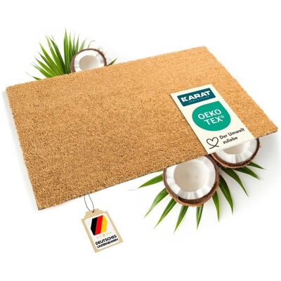 KARAT Tapis extérieur Paillasson en Noix de Coco Fibres de Coco Antidérapantes Naturel 17 mm 40 x 60 cm Marron - Publicité KARAT Tapis extérieur Paillasson en Noix de Coco Fibres de Coco Antidérapantes Naturel 17 mm 40 x 60 cm Marron - Publicité