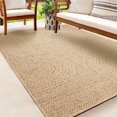 THE CARPET Kansas - Naturel, 60x90cm, Tapis moderne et robuste - Publicité THE CARPET Kansas - Naturel, 60x90cm, Tapis moderne et robuste - Publicité