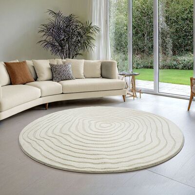 The Carpet Elio Tapis moderne beige 200cm - Publicité The Carpet Elio Tapis moderne beige 200cm - Publicité