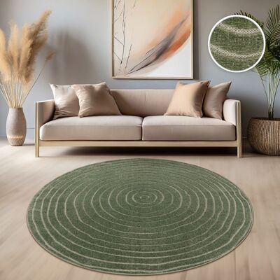 Paco Home Tapis Exterieur Terrasse Salon Cuisine Motif Scandinave Motif Boho Uni Vert Vert 160 cm rond Vert - Publicité Paco Home Tapis Exterieur Terrasse Salon Cuisine Motif Scandinave Motif Boho Uni Vert Vert 160 cm rond Vert - Publicité