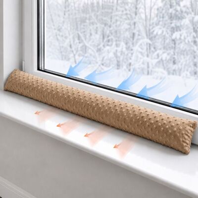 TOTSY BABY Boudin de porte 150 cm – isolant froid coupe-vent porte et fenêtre décoratif chambre enfant minky beige Beige - Publicité TOTSY BABY Boudin de porte 150 cm – isolant froid coupe-vent porte et fenêtre décoratif chambre enfant minky beige Beige - Publicité
