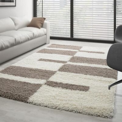 AYYILDIZ Tapis - Gala - Shaggy - Beige-Creme - 160x230 cm - Pile longue 30 mm Beige - Publicité AYYILDIZ Tapis - Gala - Shaggy - Beige-Creme - 160x230 cm - Pile longue 30 mm Beige - Publicité