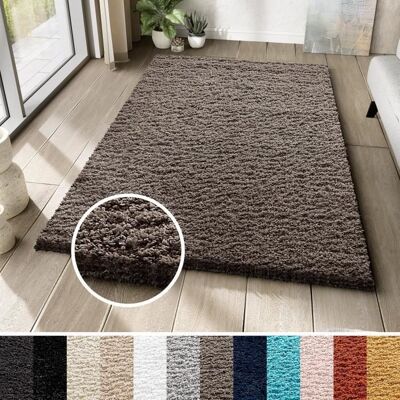 TAPISO Tapis Salon Shaggy Poil Long ESSENCE Gris Foncé Unicolore Polypropylène Intérieur 160x220 cm Gris - Publicité TAPISO Tapis Salon Shaggy Poil Long ESSENCE Gris Foncé Unicolore Polypropylène Intérieur 160x220 cm Gris - Publicité