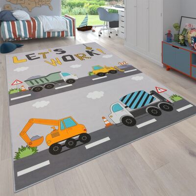 Paco Home Tapis Chambre Enfant Fille Garcon Voitures Rue Antidérapant Gris Crème Jaune Gris 100x200 cm Gris - Publicité Paco Home Tapis Chambre Enfant Fille Garcon Voitures Rue Antidérapant Gris Crème Jaune Gris 100x200 cm Gris - Publicité
