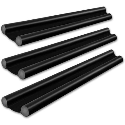 Boudin de porte isolant noir - LEESHEN - Lot de 3 - 96 cm - Double isolant - Anti froid - Anti bruit - Lavable Noir - Publicité Boudin de porte isolant noir - LEESHEN - Lot de 3 - 96 cm - Double isolant - Anti froid - Anti bruit - Lavable Noir - Publicité