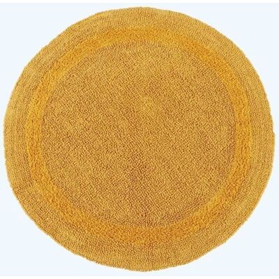 Homescapes Tapis de bain Moutarde - Rond - Coton réversible - Publicité Homescapes Tapis de bain Moutarde - Rond - Coton réversible - Publicité