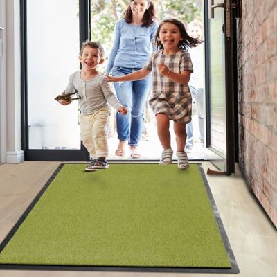 KARAT Tapis antidérapant très absorbant Monochrom Vert citron 120 x 180 cm Jaune - Publicité KARAT Tapis antidérapant très absorbant Monochrom Vert citron 120 x 180 cm Jaune - Publicité