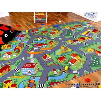 Snapstyle - Little Village - 140x200 - Polyamide - Tapis pour enfants - Publicité Snapstyle - Little Village - 140x200 - Polyamide - Tapis pour enfants - Publicité