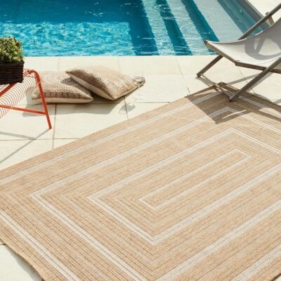 Tapis - NAZAR RUGS - NATURE - 200x290 cm - Effet jute - Blanc Blanc - Publicité Tapis - NAZAR RUGS - NATURE - 200x290 cm - Effet jute - Blanc Blanc - Publicité