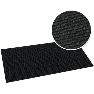FLOORDIREKT Tapis anti-salissures Hong Kong Pro Noir 120 x 150 cm Noir - Publicité FLOORDIREKT Tapis anti-salissures Hong Kong Pro Noir 120 x 150 cm Noir - Publicité