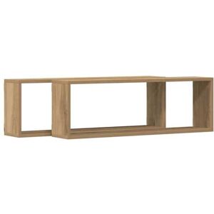 VIDAXL HSF®Étagère murale - Étagère Rangement pour livres/DVD - avec étagère 2 pcs Chêne artisan 80 x 15 x 26 cm cpw2852423 Marron - Publicité VIDAXL HSF®Étagère murale - Étagère Rangement pour livres/DVD - avec étagère 2 pcs Chêne artisan 80 x 15 x 26 cm cpw2852423 Marron - Publicité