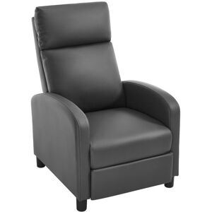 Fauteuil Relax en PU - WOLTU Fauteuil Inclinable Rembourrée - Dossier et Repose-Pieds Réglables Appui-tête - Gris Gris - Publicité Fauteuil Relax en PU - WOLTU Fauteuil Inclinable Rembourrée - Dossier et Repose-Pieds Réglables Appui-tête - Gris Gris - Publicité
