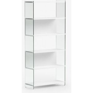 PEZZANI Bibliothèque murale BYBLOS 90 cm verre plateau stratifié coloris blanc Blanc - Publicité PEZZANI Bibliothèque murale BYBLOS 90 cm verre plateau stratifié coloris blanc Blanc - Publicité