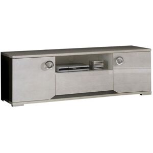 ALTOBUY BRISE - Meuble TV Effet Béton Laqué 2 Portes Gris - Publicité ALTOBUY BRISE - Meuble TV Effet Béton Laqué 2 Portes Gris - Publicité