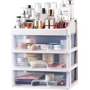 ®RisingFF Organisateur de maquillage pour coiffeuse organisateur de soins de la peau avec 3 tiroirs - Publicité ®RisingFF Organisateur de maquillage pour coiffeuse organisateur de soins de la peau avec 3 tiroirs - Publicité